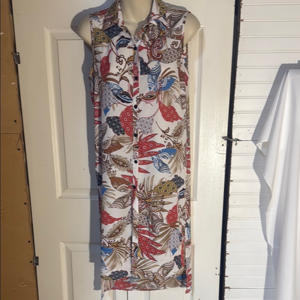 Topshop Animal Print Dress in Black and Tan